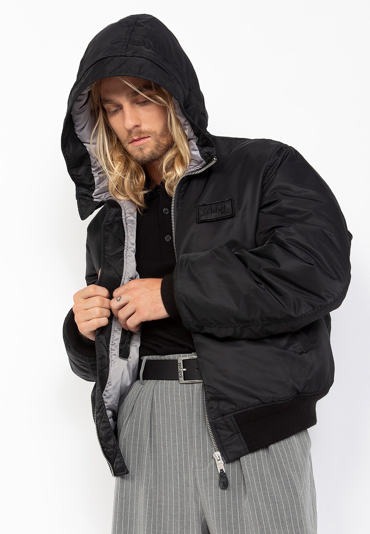 Schott MA1-GUARDRS - Bomber Jacket - noir/black - Zalando