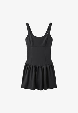 Stradivarius, SHORT DRESS-STYLE JUMPSUIT - Robe de jour - black