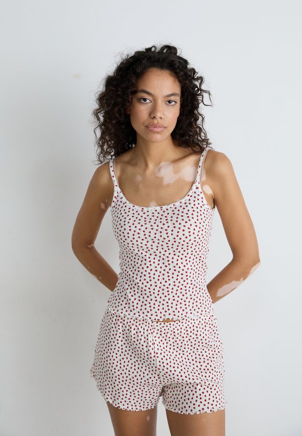 TANK POINTELLE WITH LETTUCE EDGE - Pyjama top