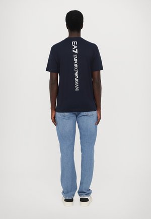 EA7 Emporio Armani, Triko s potiskem - blue/white