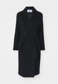SOFT BELTED COAT - Abrigo clásico - black