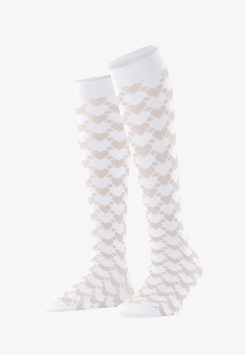 FALKE SWEET THING - Kniestrümpfe - white