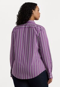 Lauren Ralph Lauren Woman CLASSIC FIT STRIPED BROADCLOTH SHIRT - Pogājama blūze - purple/white/black