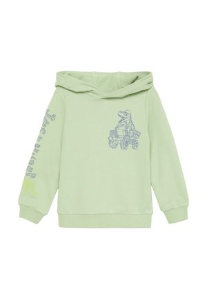 MIT FRONT- UND ÄRMEL - Hoodie - salbeigrün