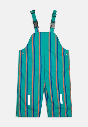 STRIPES SNOW DUNGAREES - Snow pants - emerald