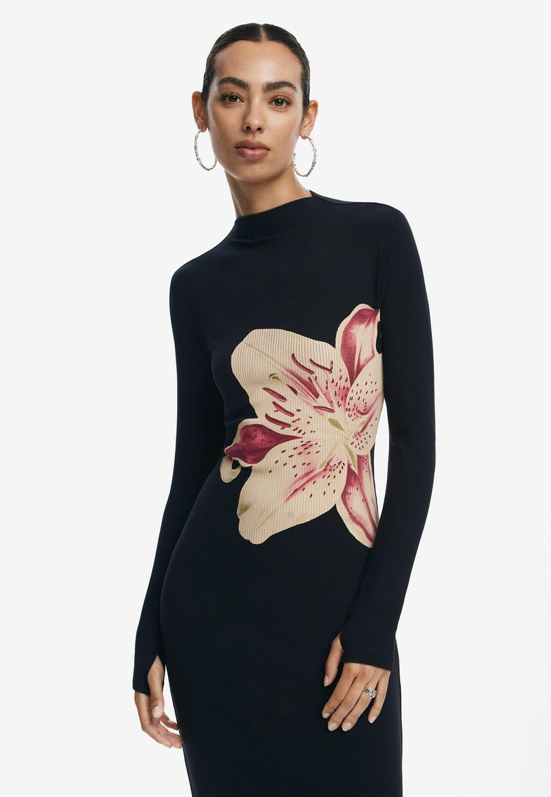 Desigual Woman Woven Dress Long Sleeve Ladies Dress