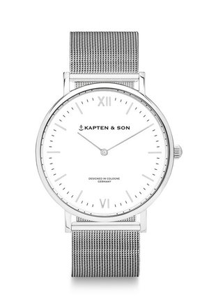 Kapten & Son CAMPUS - Uhr - silver coloured white