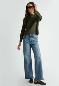 LIU JO WITH BUTTONS AND POCKET - Maglione - olive