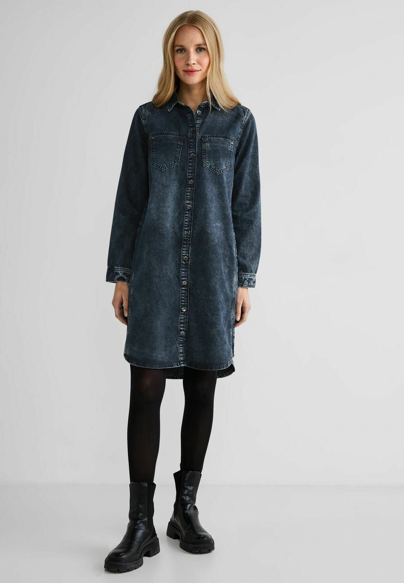 Giacchetto Denim Donna Street One - Taglio Moderno, Colletto A Camicia, Tasche Sul Petto E Laterali, Bottoni Metallici