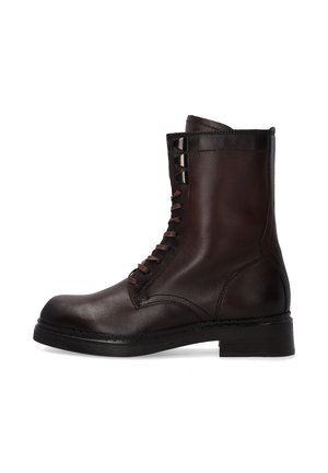 Lace-up ankle boots - brown