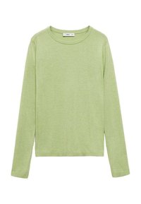 Stickad tröja - light green