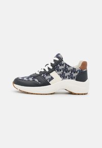 Não selecionado, navy/vanilla/deep saddle tan