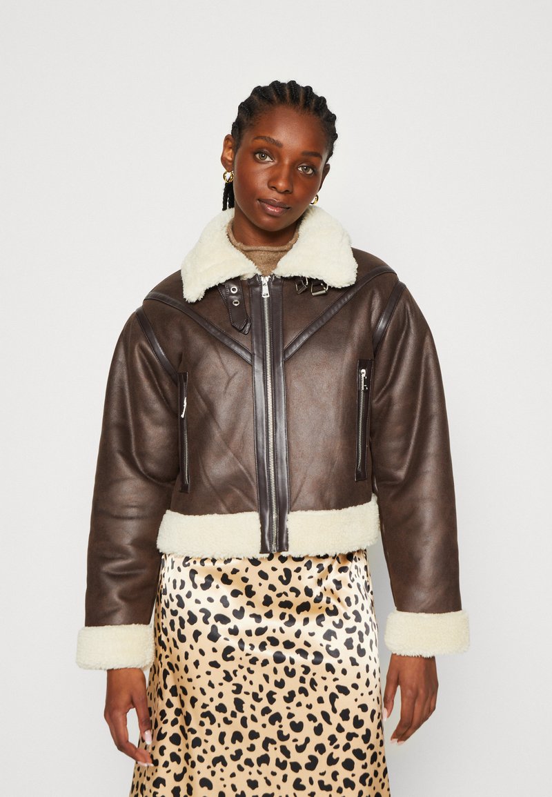 ONLY ONLBETTY BONDED AVIATOR - Giacca invernale - mole/humus
