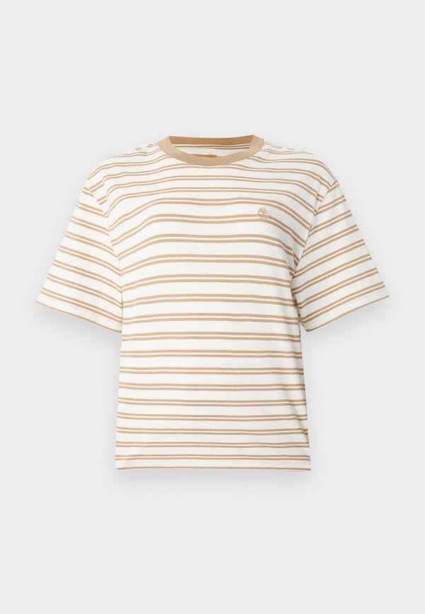 DUNSTAN SHORT SLEEVE STRIPE TEE  - Print T-shirt - light wheat boot2