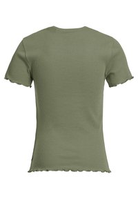 WE Fashion MET STRUCTUUR - Triko s potiskem - army green