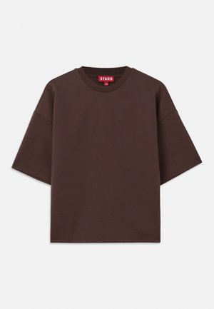 CAPSULE - T-shirt basic - dark chocolate