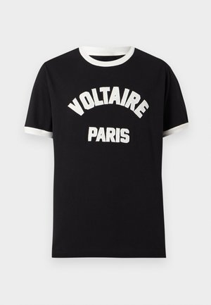 PARIS - Print T-shirt - black