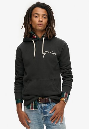 Superdry & Co TATTOO GRAPHIC - Jersey con capucha - black