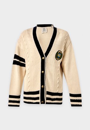 GANT, YALE VARSITY CARDIGAN - Ζακέτα - cream