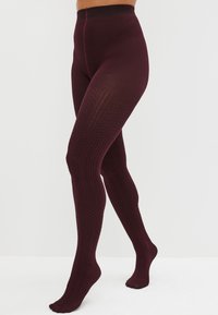 Hlačne nogavice - berry red