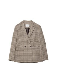 REGULAR FIT CHECK  - Blazer - dark brown