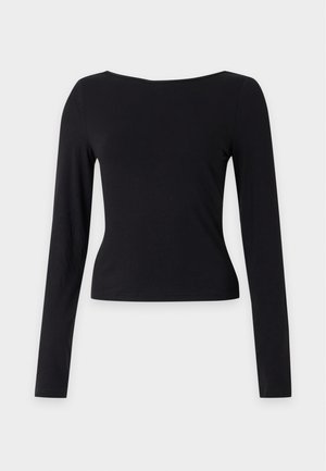 Noisy May, NMTIKA BACK DETAIL - Μπλούζα με μακριά μανίκια - black/white