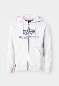 BASIC UNISEX - Sweater met rits - pastel grey melange