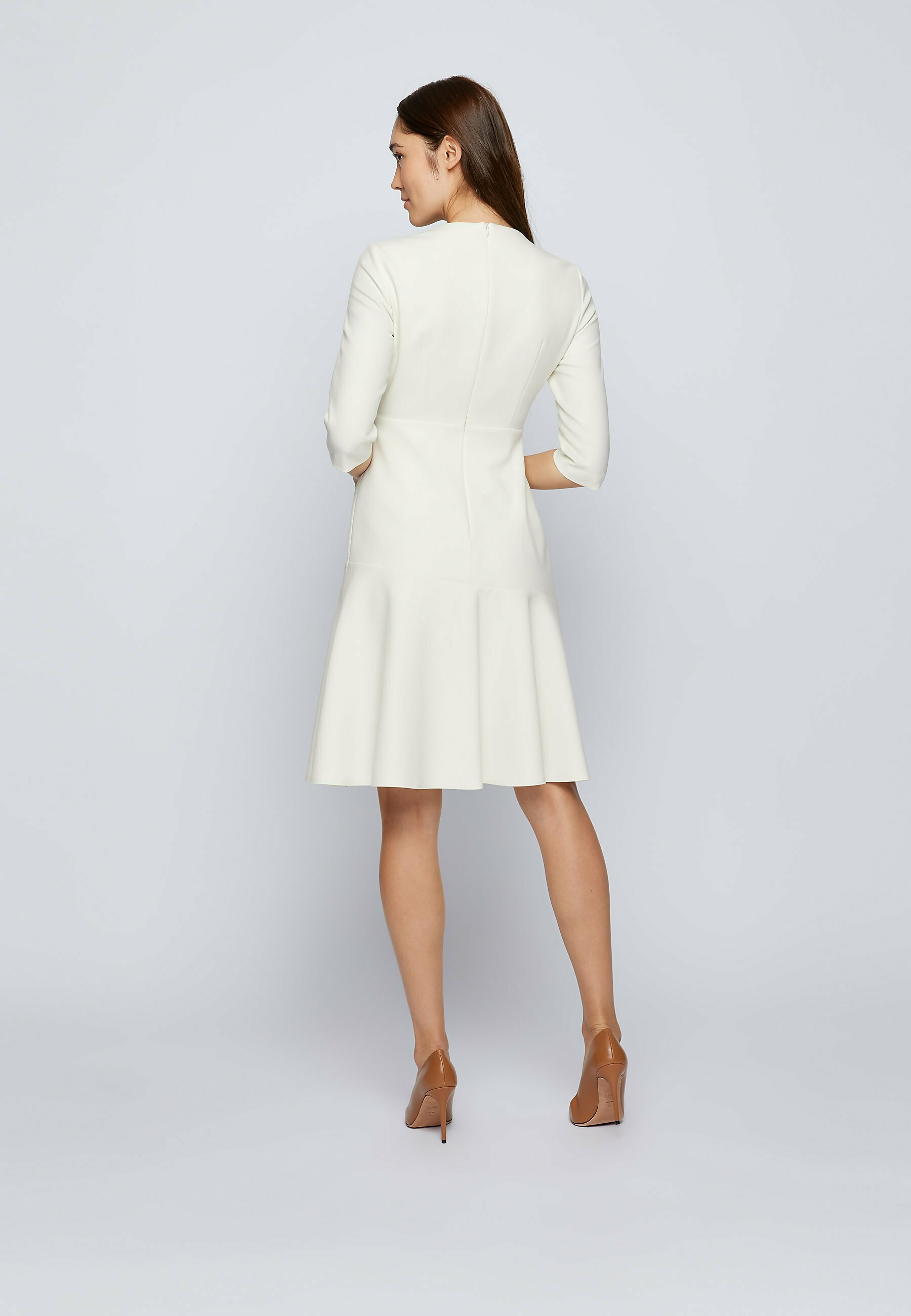 boss white dress