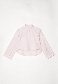 BUTTONED SLEEVE CROPPED SHIRT - Button-down blouse - rose quartz