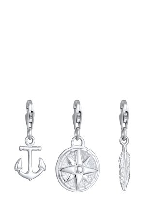 ANCHOR FEATHER COMPASS - Anhänger - silber-coloured