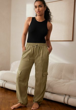 COMBAT - Pantaloni cargo - khaki green