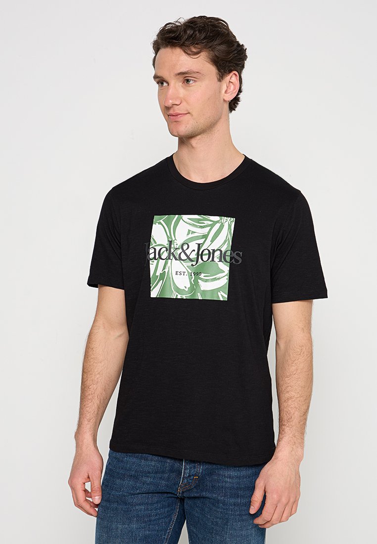 jack & jones T-shirt print zwart