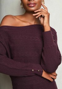 Lipsy REGULAR FIT - DETAIL SLASH BATWING - Džemperis - red