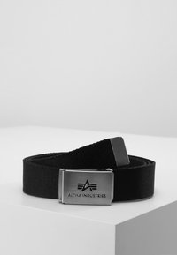 Alpha Industries - BIG A BELT - Riem - black Miniatuurafbeelding 1