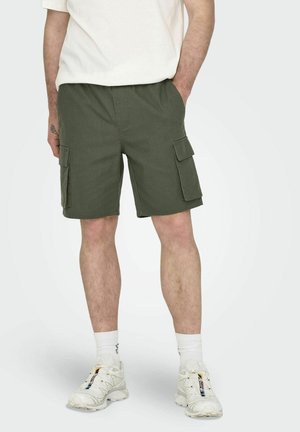 TREILLIS - Shorts - olive night