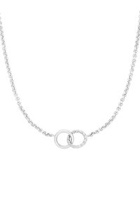 Lucardi COIN - Ketting - silver-coloured
