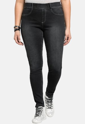 Sheego Jeggings - black denim