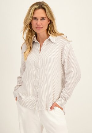 JE M'APPELLE, JE M'APPELLE - DAMES -    BLOUSE - - Overhemdblouse - wit