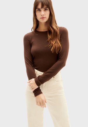 BRISA - Long sleeved top - dark brown