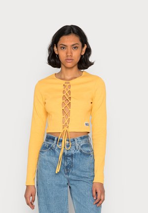 LACY TEE - Casaco de malha - yellow