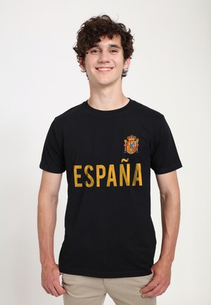 T-shirt con stampa - black