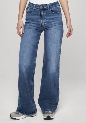 PALAZZO RE RAM - Flared jeans - medium blue