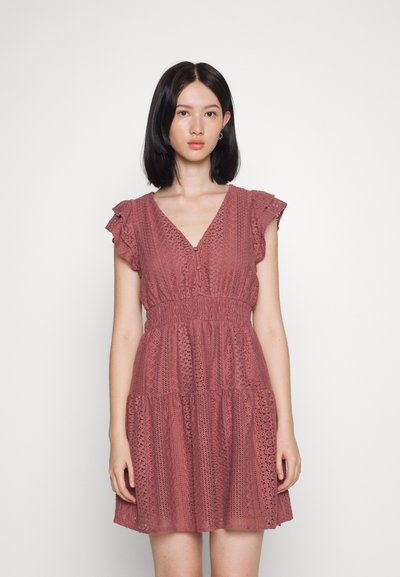 Menny Sl Smock Calf Dress Reseda Aop Melin