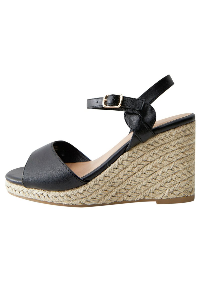 New Look Wide Fit Sandalen met plateauzool zwart New Look Wide Fit Sandalen met plateauzool zwart