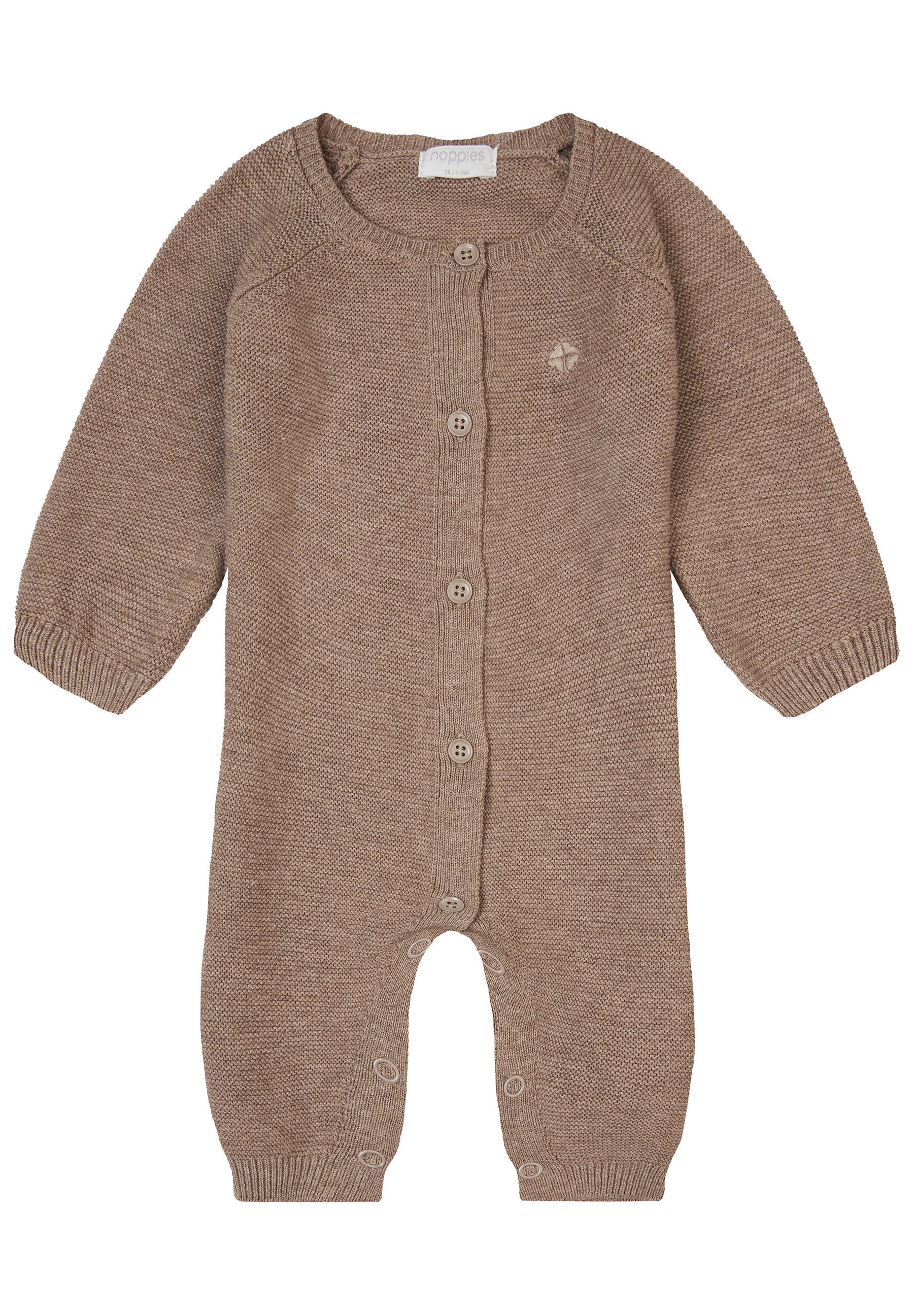Disana special edition: overall met rits van gekookte wol - wit