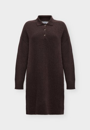 Marc O'Polo DENIM, Gebreide jurk - dark brown melange