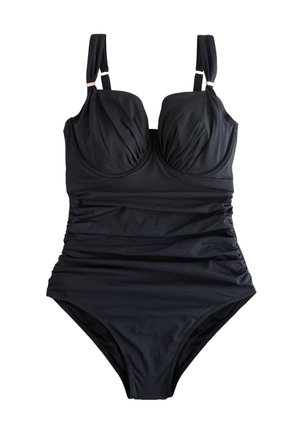 Next REGULAR FIT - F-K UNDERWIRED TUMMY CONTROL SWIMSUIT . - Costume da bagno - black