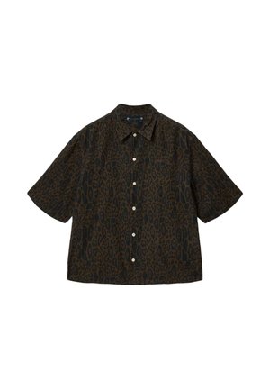 AllSaints, LEOPARDO SS SHIRT . - Vapaa-ajan kauluspaita - hot choc brown