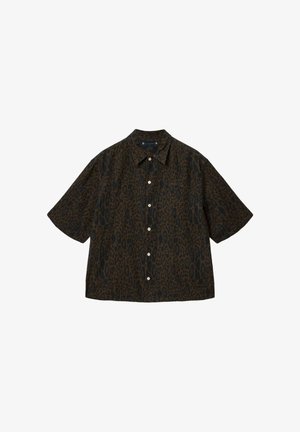 AllSaints, LEOPARDO SS SHIRT . - Skjorter - hot choc brown