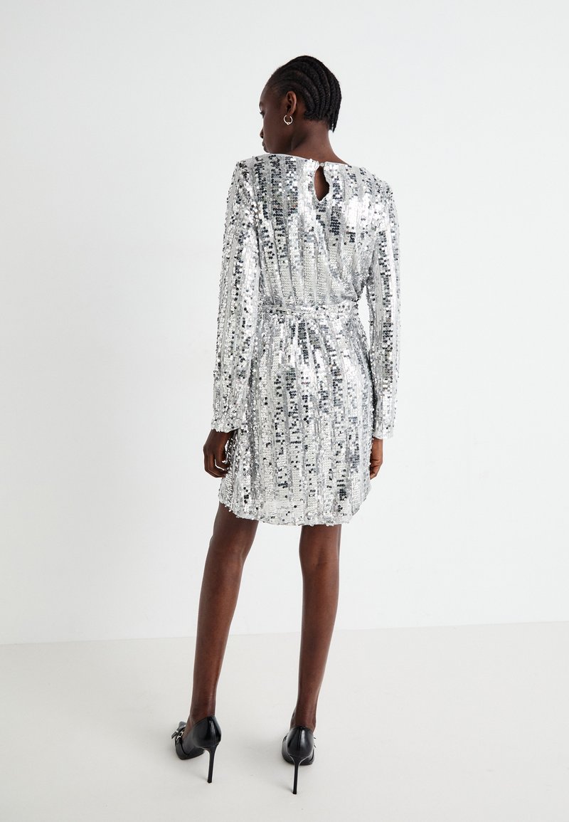 vero moda silver dress Buy VERO MODA Women Textured Party Wear Silver Dress Online